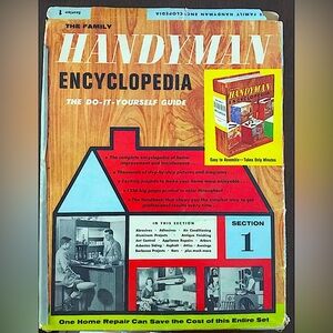 The Family Handyman Encyclopedia The Do it Yourself Guide Section 1. 1962